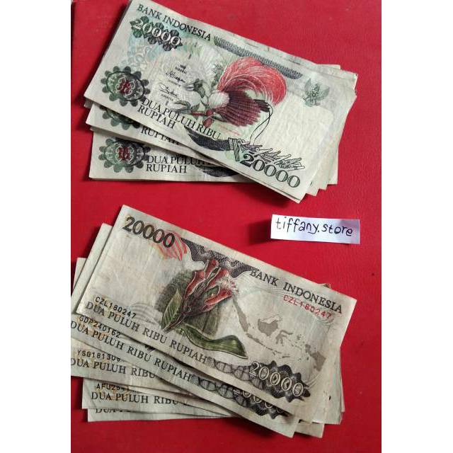 Uang kuno Rp 20000 cendrawasih