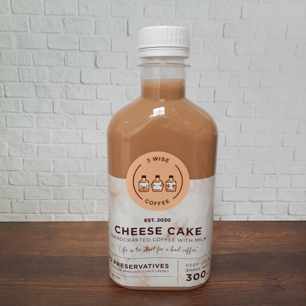 

3 Wise Coffee Cheese Cake 300ml 350ml 500ml 1L