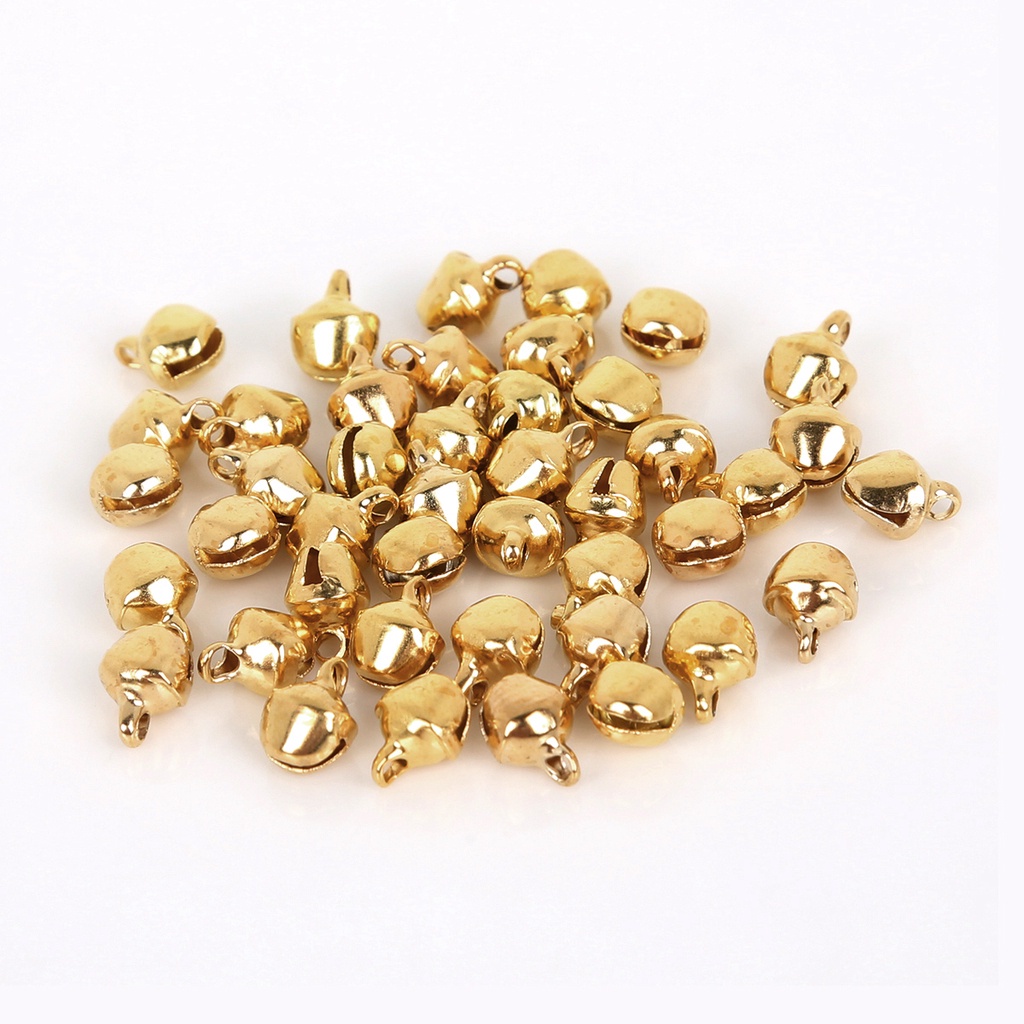 20-300Pcs (6mm 8mm 10mm 12mm 14mm) Jingle Bells Iron Loose Beads Small For Festival Party Decoration/Christmas Tree Decorations