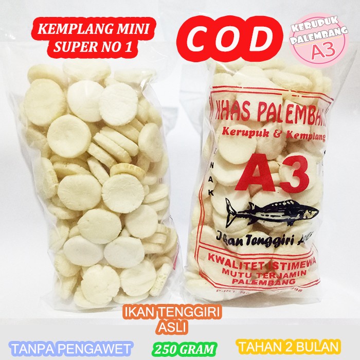 

NEW KEMPLANG MINI IKAN TENGGIRI KERUPUK MINI SUPER KEMPLANG KOIN PALEMBANG