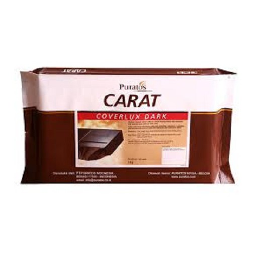 Puratos coklat carat cover dark dan coverlux dark 1kg