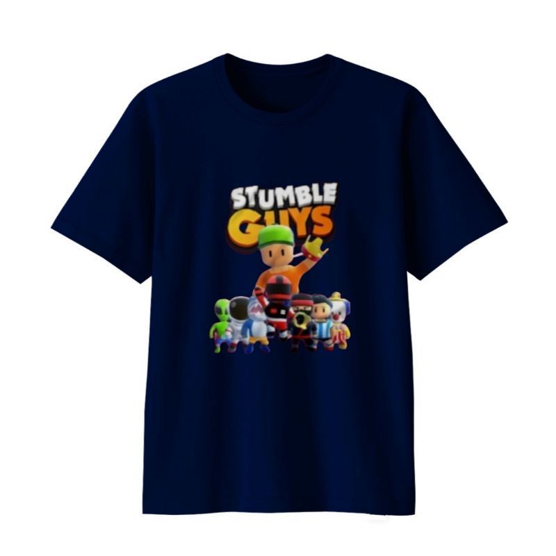 Baju kaos Atasan Anak-Anak Dan remaja 1-12Tahun/Remaja GAME VIRAL STUMBLE GUYS(crown) Uk.S.M.L.XL.2XL.3XL.4XL.5XL.