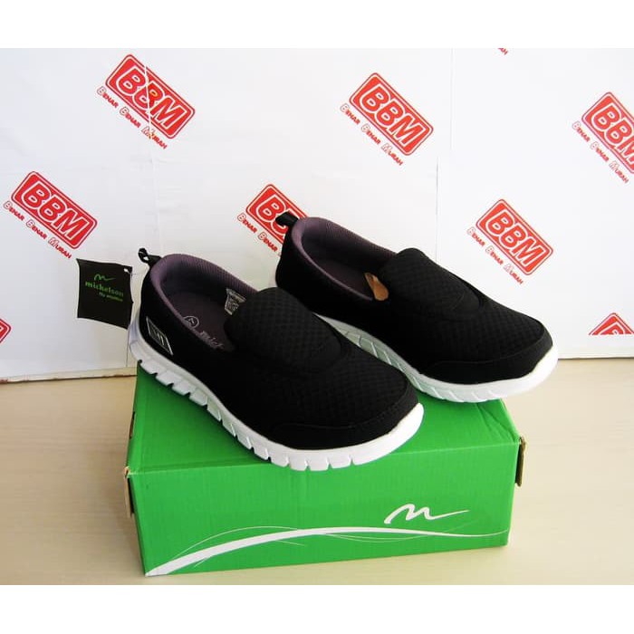 ARDILES MICKELSON LIVVI - SEPATU WANITA SANTAI SEKOLAH KERJA - Hitam- 38