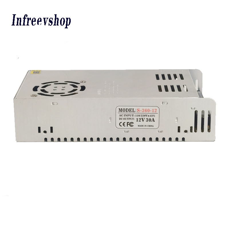 Power Supply Switching 12V 30A 360 Watt Cocok Untuk CCTV LED RADIO DSB