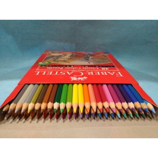 

WARNAPENSIL- PENSIL WARNA FABER-CASTELL CLASSIC 48 WARNA -PENSIL WARNA