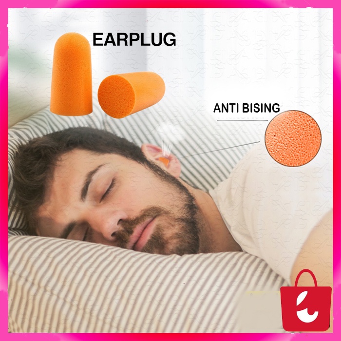 [1 Pasang] Earplug Ear Plug Safety Anti Bising Penutup Telinga Peredam Suara Berisik Mesin Tukang Proyek