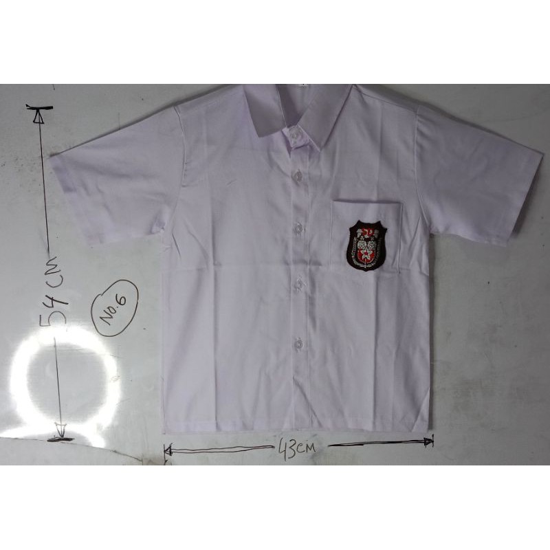 baju seragam sekolah SD lengan pendek no 6