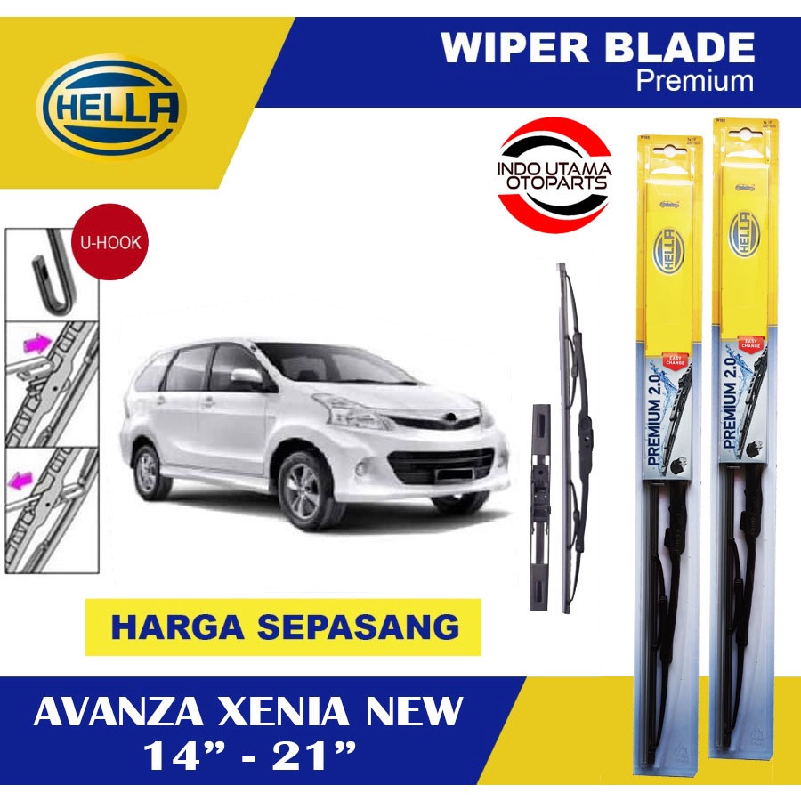 Wiper Blade Mobil Avanza Xenia New HELLA Premium 2.0 (14-21)