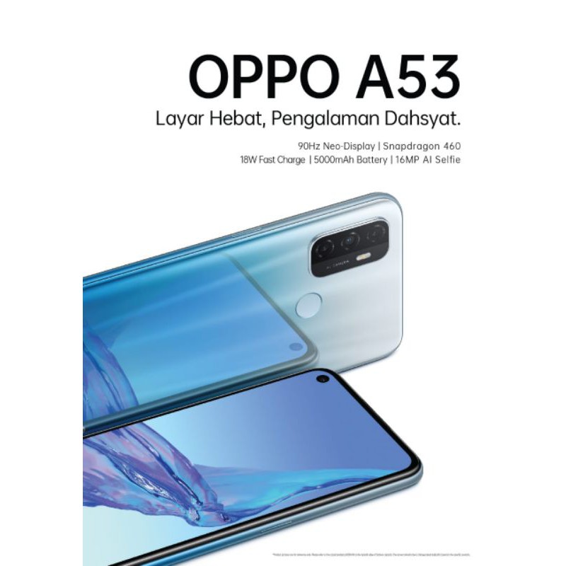 Oppo A53 ram 4/64 GB GARANSI RESMI OPPO Indonesia 1 tahun