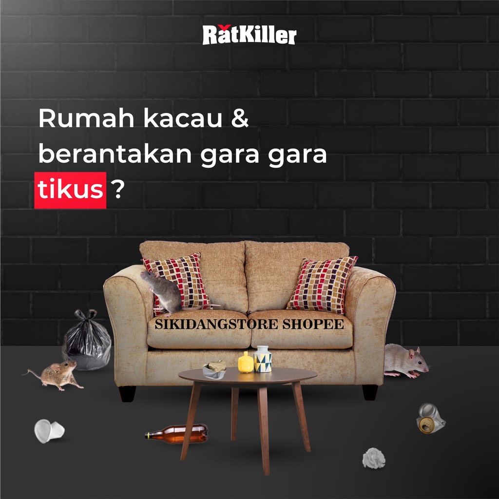 RatKiller Racun Tikus Mati Kering Tanpa Bau / Umpan Pembasmi Tikus 250 Gram