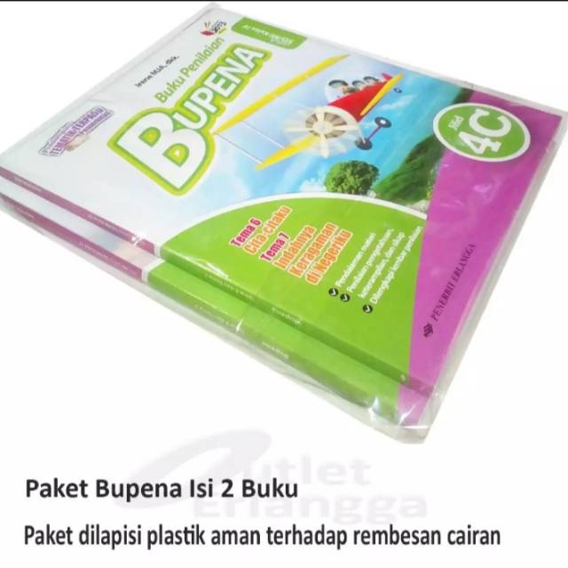 Buku penilaian BUPENA k13 Erlangga kelas 4C dan 4D semester 2