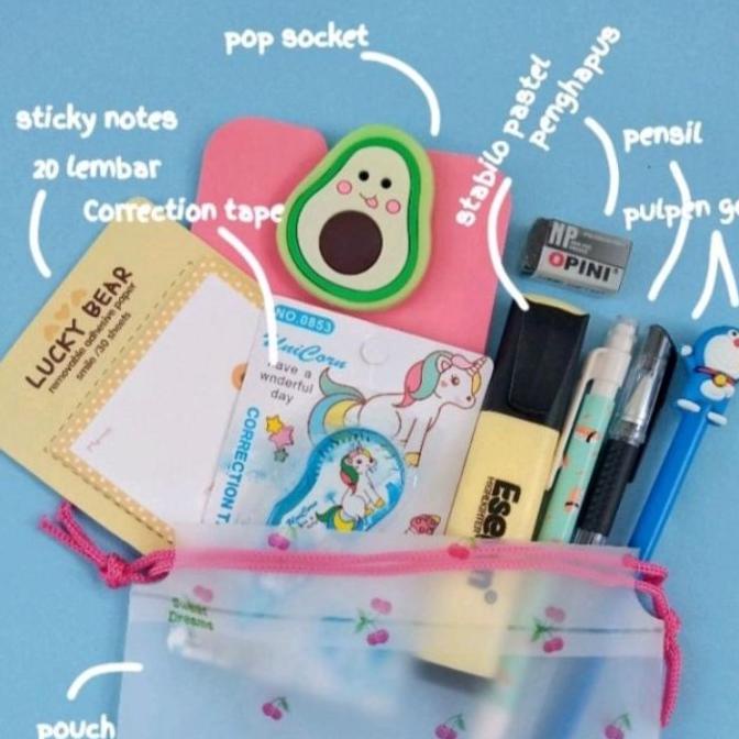 

Paket Alat Tulis Sekolah 9In1 Murah/ Alat Tulis Set Lengkap /