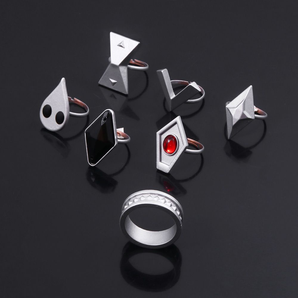 Mxbeauty Cincin Cosplay Anime Hu Tao Coser Genshin Impact Adjustable Bahan Alloy Untuk Unisex