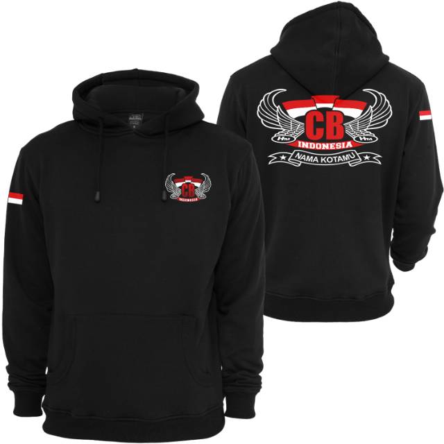 Jaket HOODIE ZIPPER ,JUMPER, CB INDONESIA free  Nama Kota