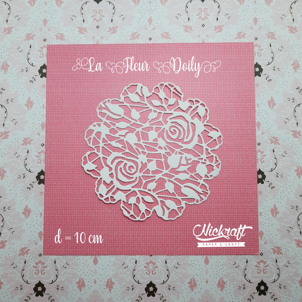 

LA FLEUR DOILY - Bahan Scrapbook Label doily paper