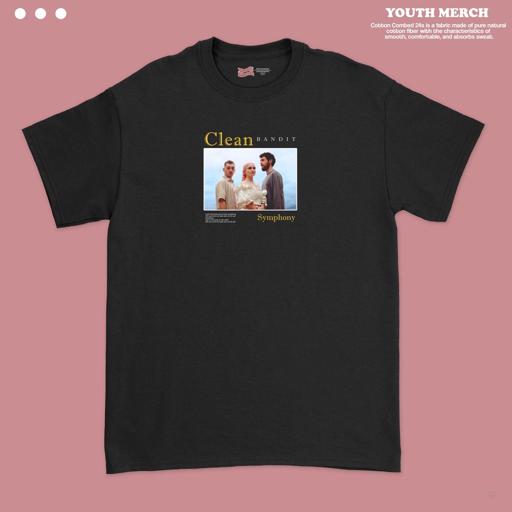 Kaos Musik Clean Bandit Symphony - Musik Merch | Unisex | Baju Clean Bandit | Clean Bandit Tees