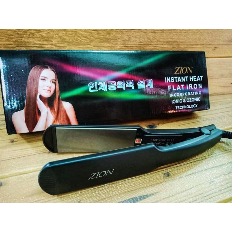 Catokan Rambut Salon Zion ionic ozonic ,catok smoothing Melengkung