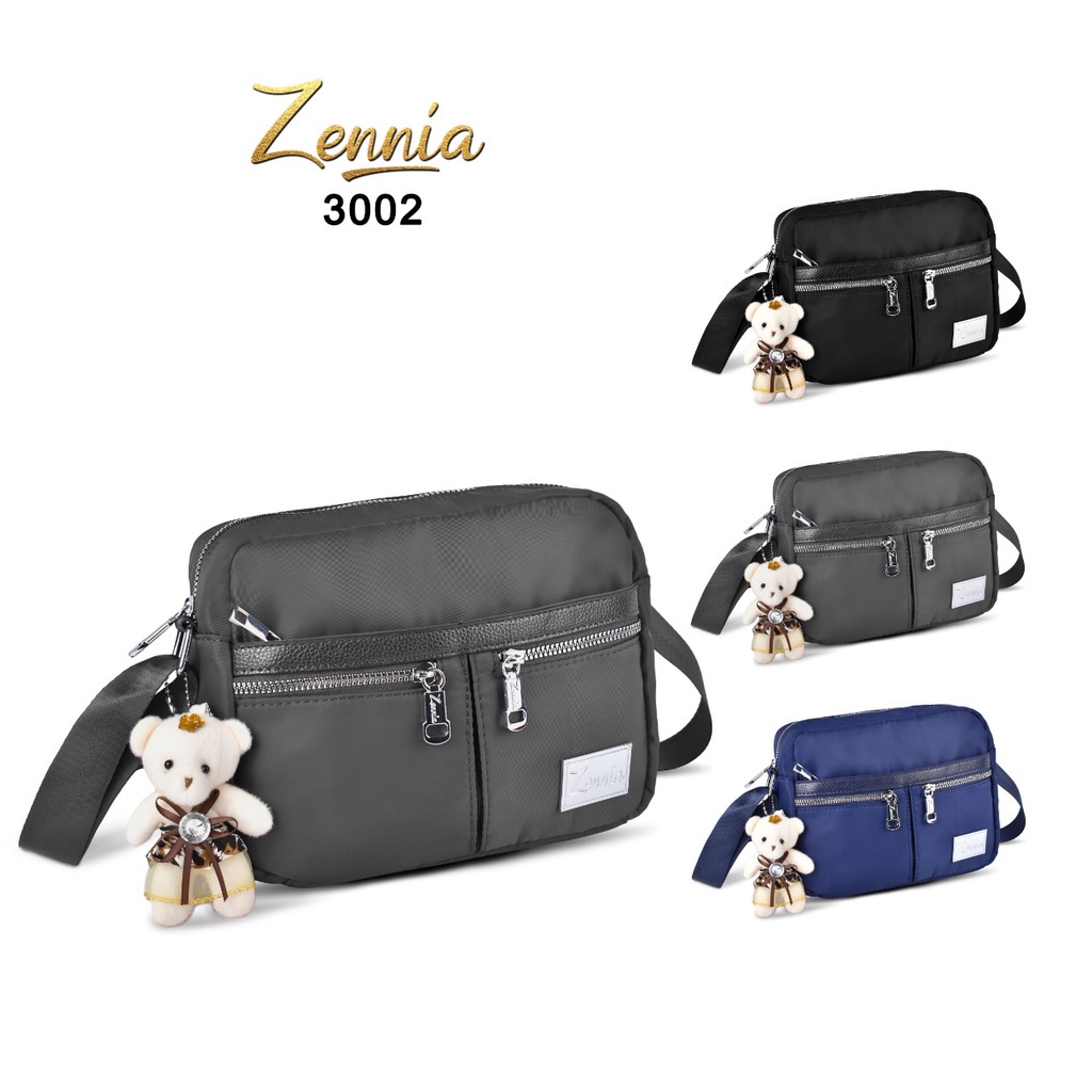 (TSI) Tas Selempang Wanita Zennia 3002 Tas Fashion Korea Selempang Import Elegant Outdoor Sling Bag Anak Remaja Perempuan Crossbody Travel Hp Kecil Shoulder Trendy Fashion Cewek Casual Pesta Style