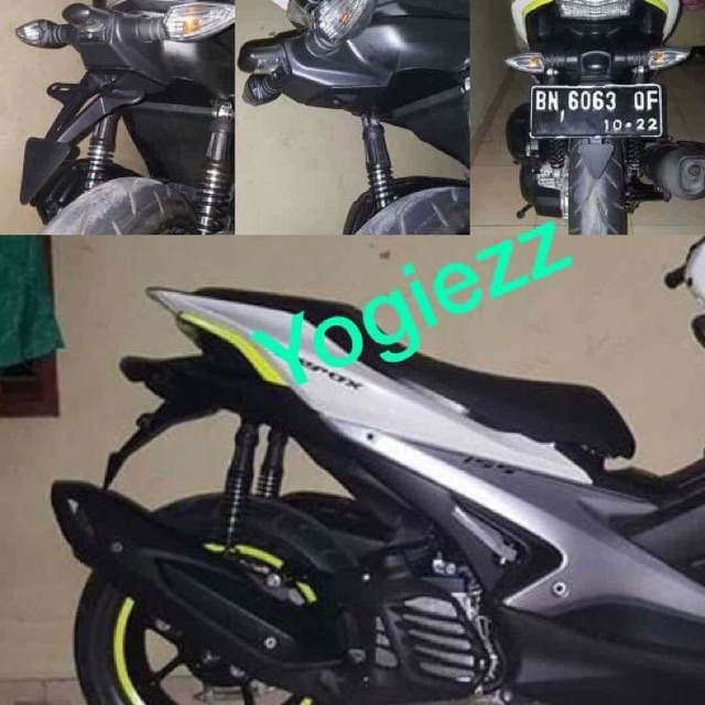 Tail tidy aerox undertail yamaha aerox dan dudukan plat tailtidy belakang aerox 155