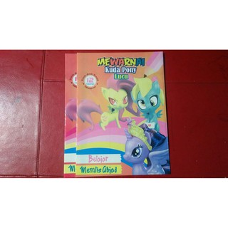 Buku Mewarnai Edisi Kuda Poni Lucu Shopee Indonesia