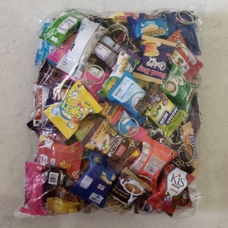 1 PAKET ISI 100 PCS GANTUNGAN KUNCI SNACK MAKANAN MINUMAN MURAH SOUVENIR PERNIKAHAN GANCI UNIK LUCU HADIAH ULANG TAHUN CENDERAMATA ACARA PESTA GROSIR GRATIS ONGKIR SEINDONESIA-5