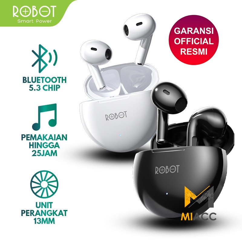 Robot TWS Wireless Earphone Flybuds T10 Original BT 5.3 True Wireless