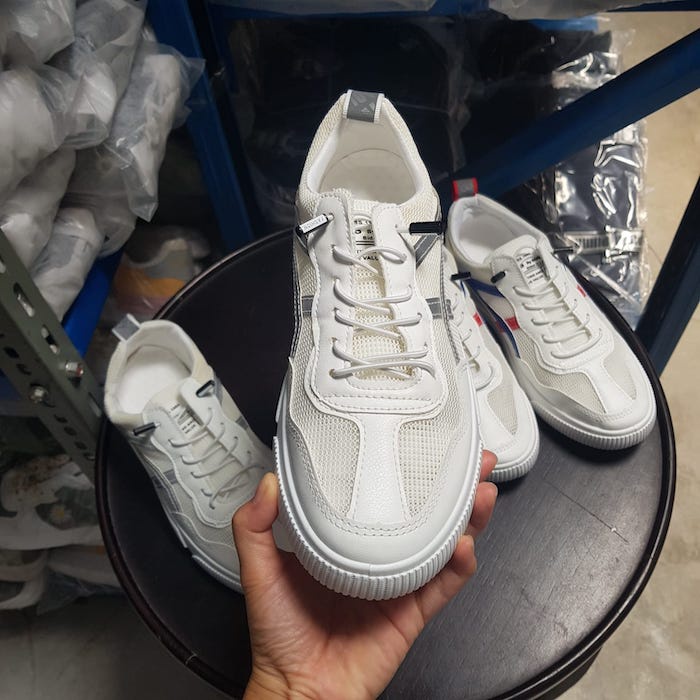 131478 Sepatu Sneakers Pria Sport Casual Santai Keren Import Men's Breathable Net Shoes Bertali Nyaman Dipakai