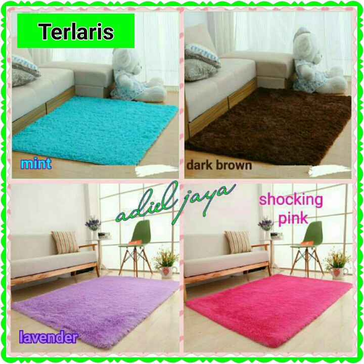 karpet kasur rasfur polosan tebal 6cm