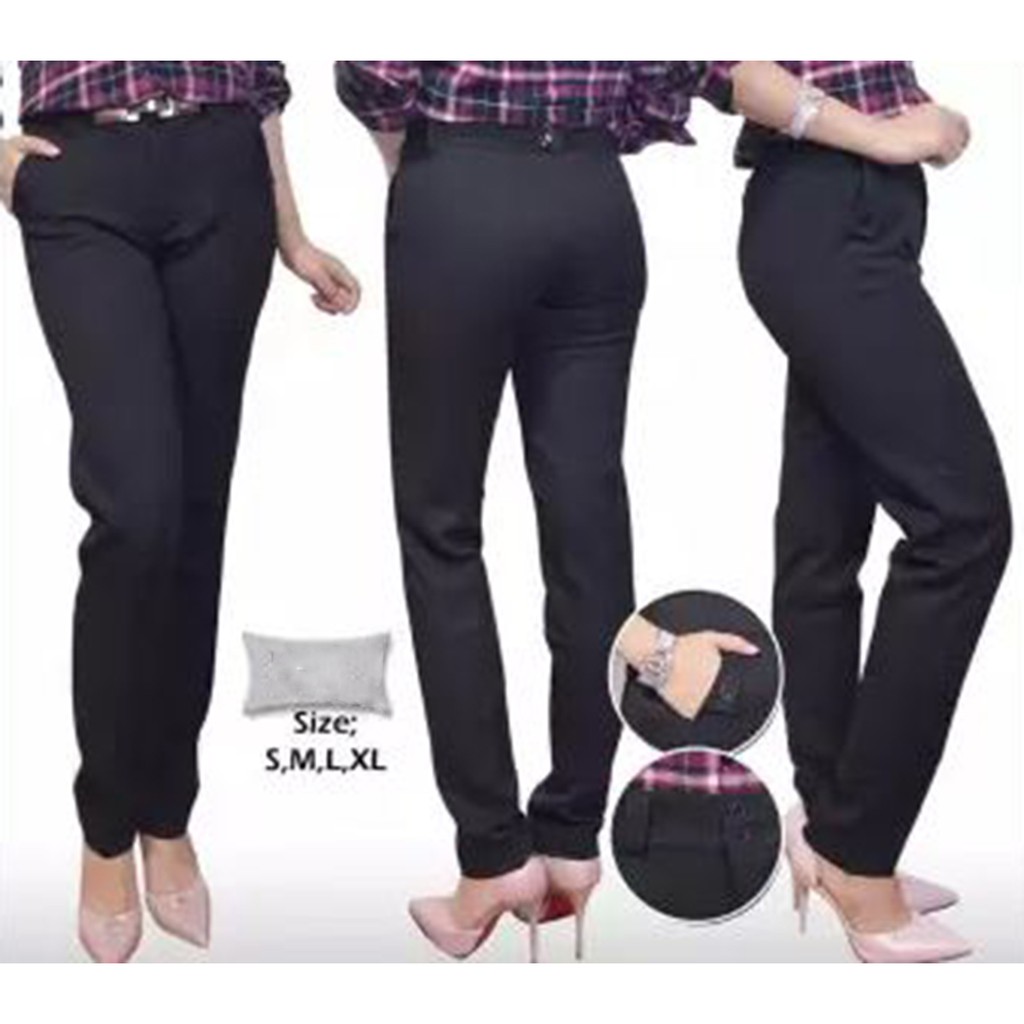 Celana Kerja Wanita PANJANG DMOST S,M,L,XL,2L,3L,4L Kantor Kantoran