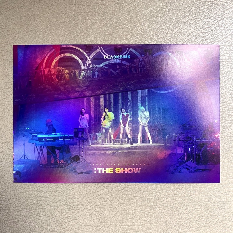 BLACKPINK POSTCARD - CD the show ygselect yg select pre-order benefit pob; jisoo jennie rosé lisa