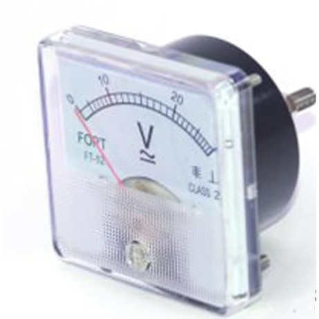 Analog Volt Panel Meter FORT Type OB-45V MERK FORT