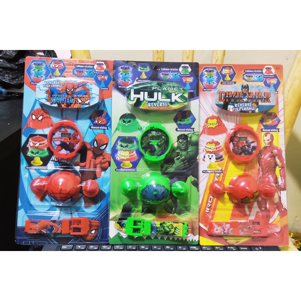 Jam tangan anak  musik bermotif karakter banyak T melodi musik led-7