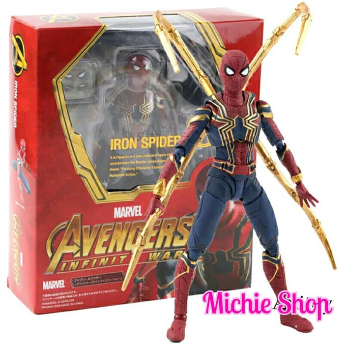 Figure SHF Avengers Iron Spider Claw SpiderMan Infinity War Marvel