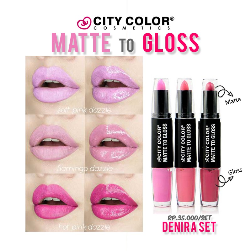 SISA 1 CITY COLOR MATTE TO GLOSS LIP COLOR