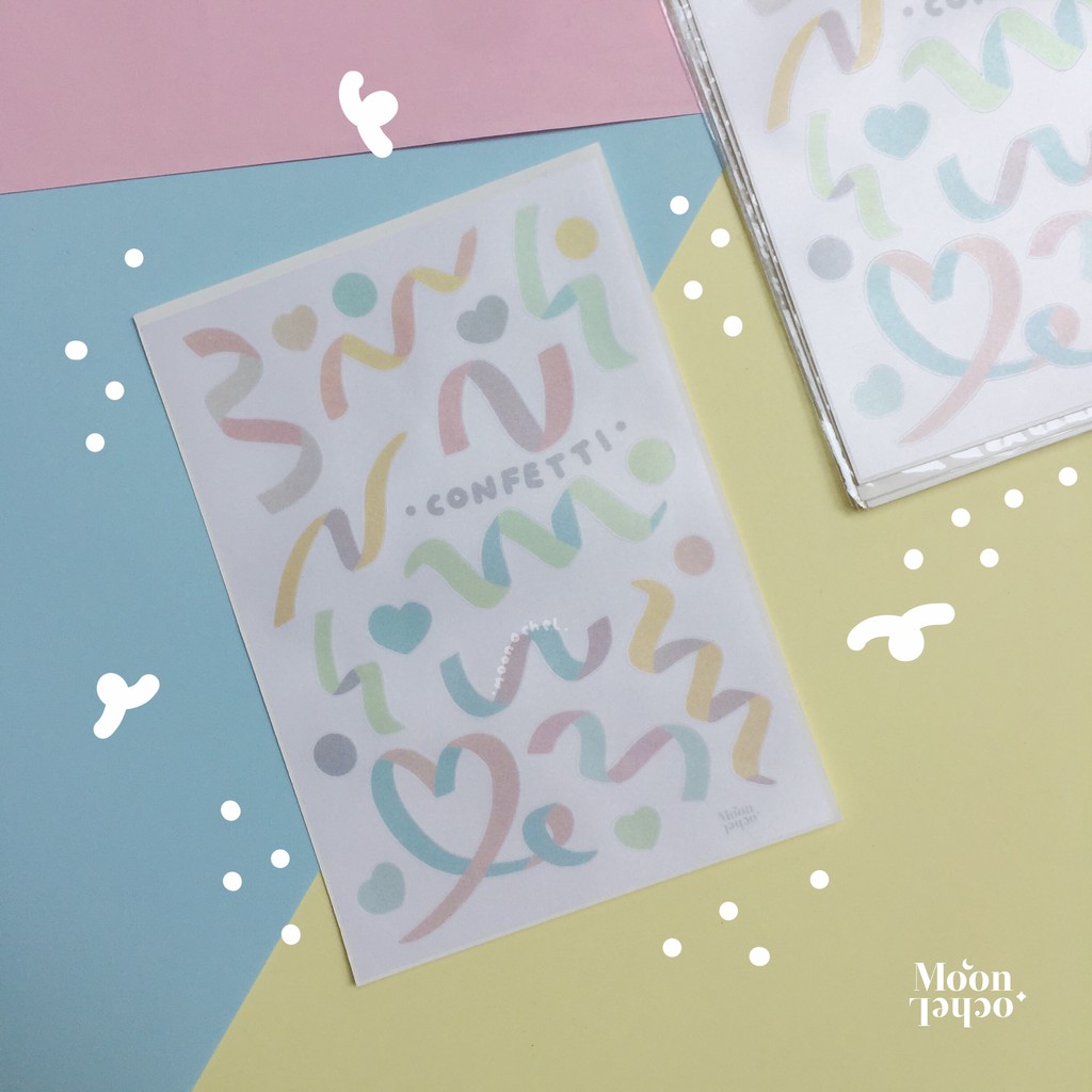 

Confetti Sticker Sheet - by Moon Ochel