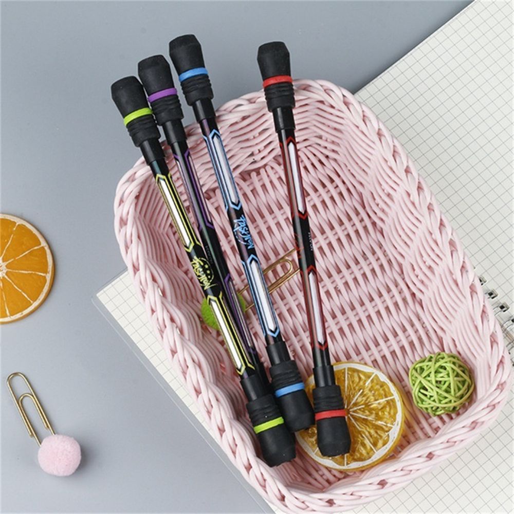 LANFY Stationery Spinning Pen Student Gift Spiner Pen Twirling Pen Writing Supplies School Office Supply Release Pressure Hand Spinner Toy Finger Playing Anti-Stress Gel Pens