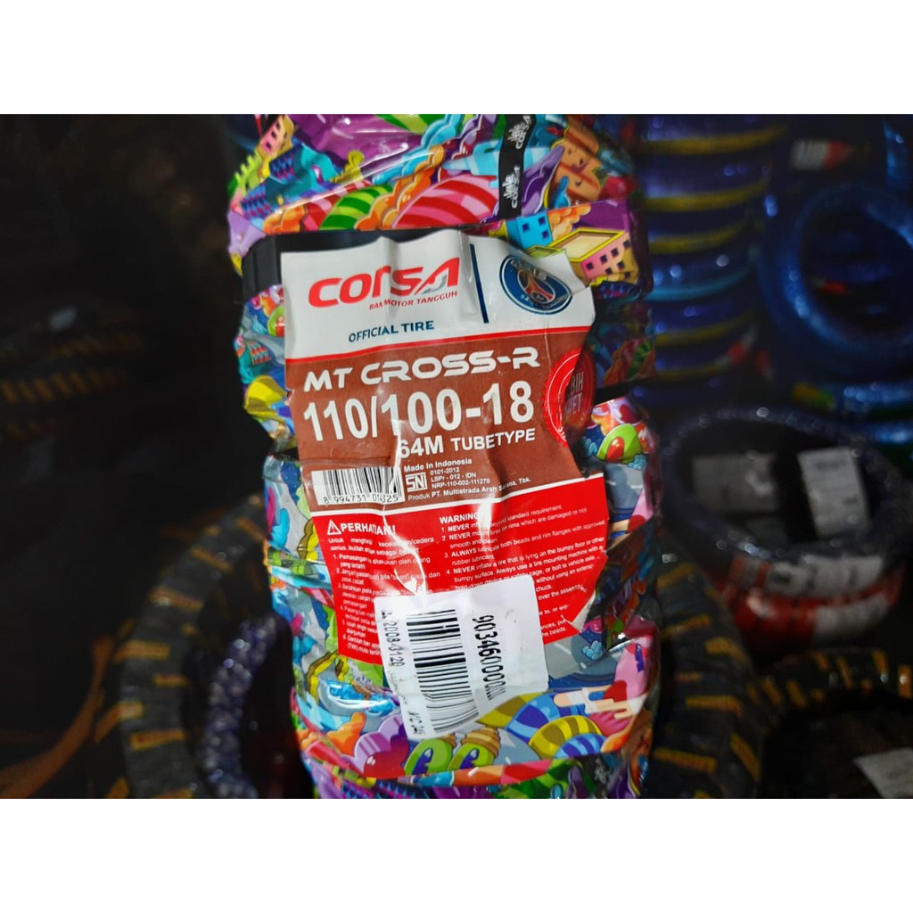 Ban Motor Trail Corsa MT Cross-R 110/100 ring 18 ban luar belakang rear motor cross  trail KLX