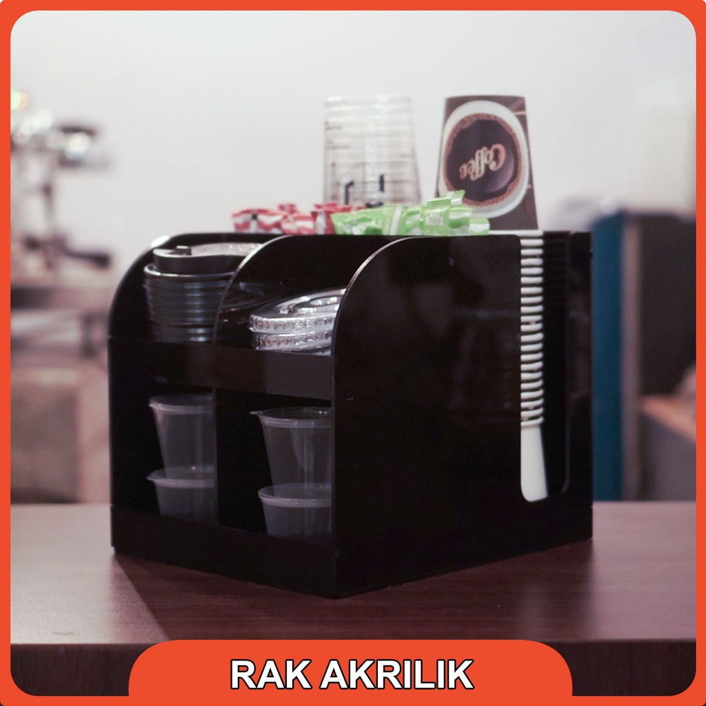 Jual Rak Paper Cup Slot And Condiment Organizer Shopee Indonesia