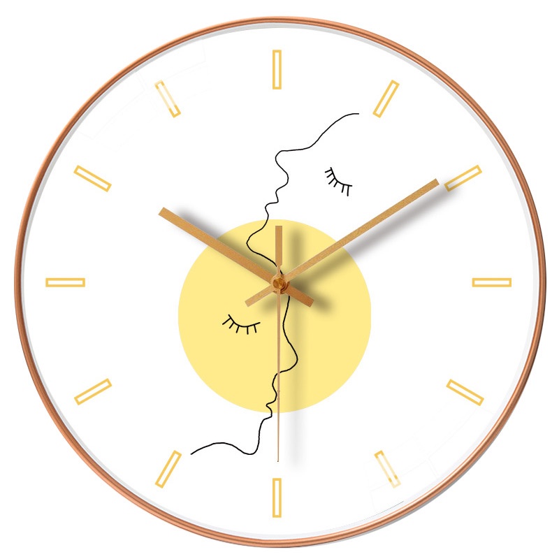Jam Dinding Aesthetic Dekorasi Minimalis Besar Kecil Murah Jumbo Untuk Import Kamar Tidur Lucu Unik-8