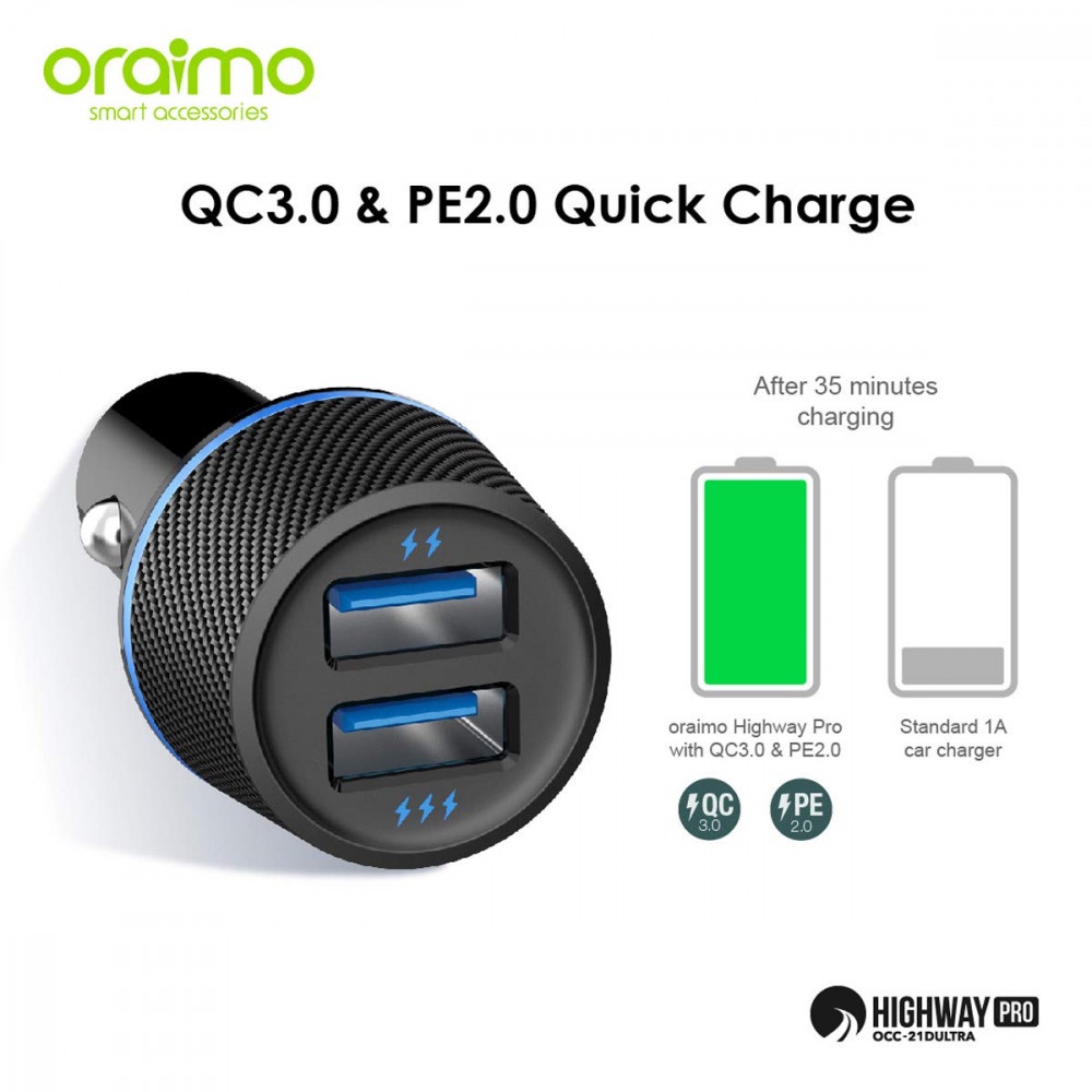 KEPALA SAVER ORAIMO OCC-21D ULTRA 2 USB QUALCOMM 3.0