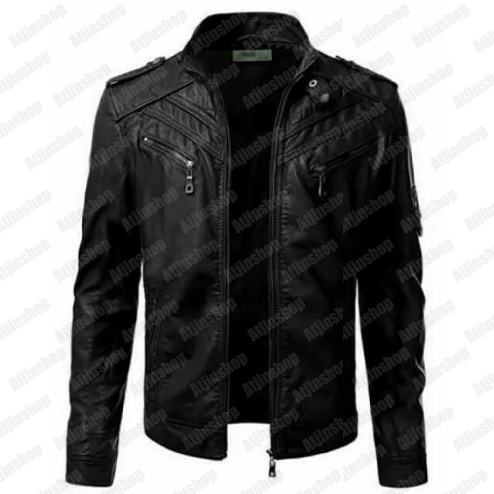 Atjin Original-Jaket Kulit Motor Pria Wanita Model Jalanan Cboy Street Exclusive Series Ferrari