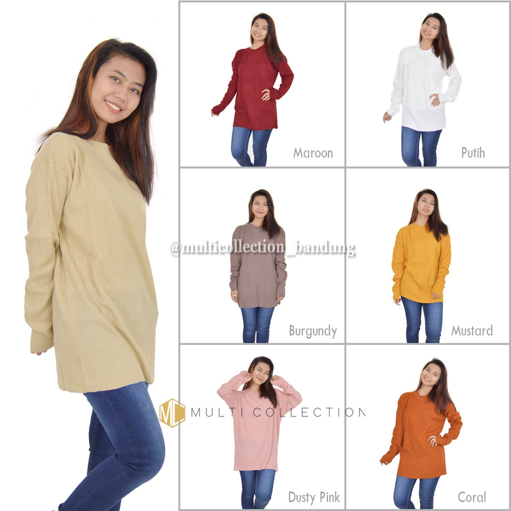 BOXY PREMIUM JUMBO MCRD / Baju Sweater / Rajut Jumbo / Sweater Over Size / Sweater Rajut Wanita-7