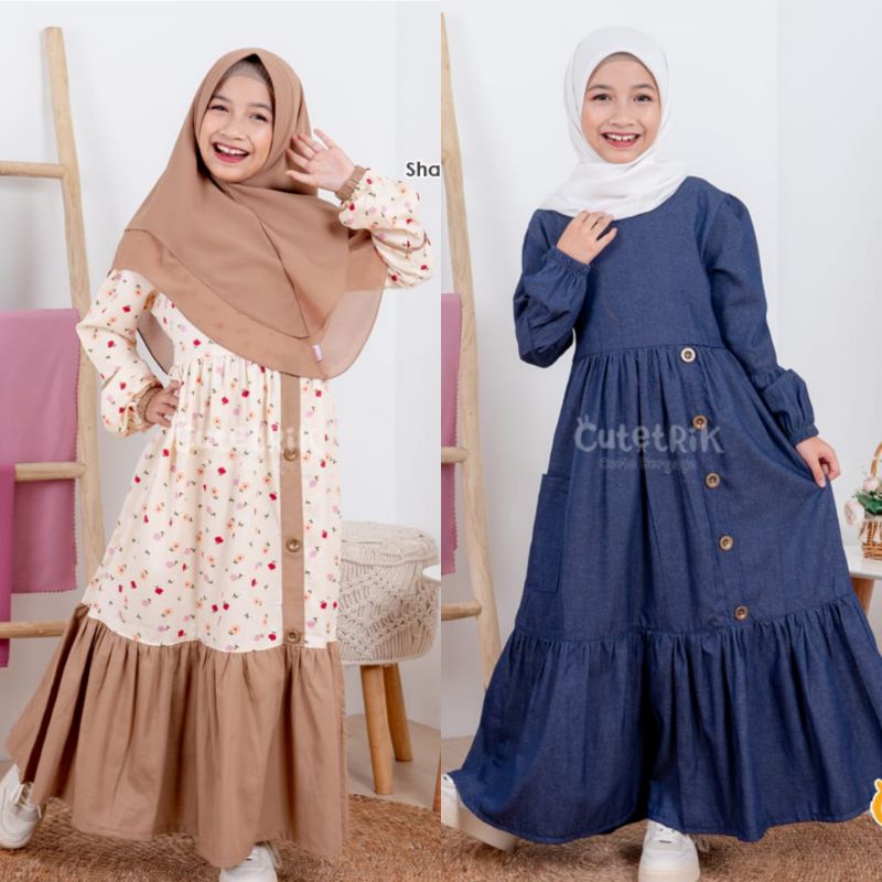 Gamis kinan by cutetrik gamis anak perempuan