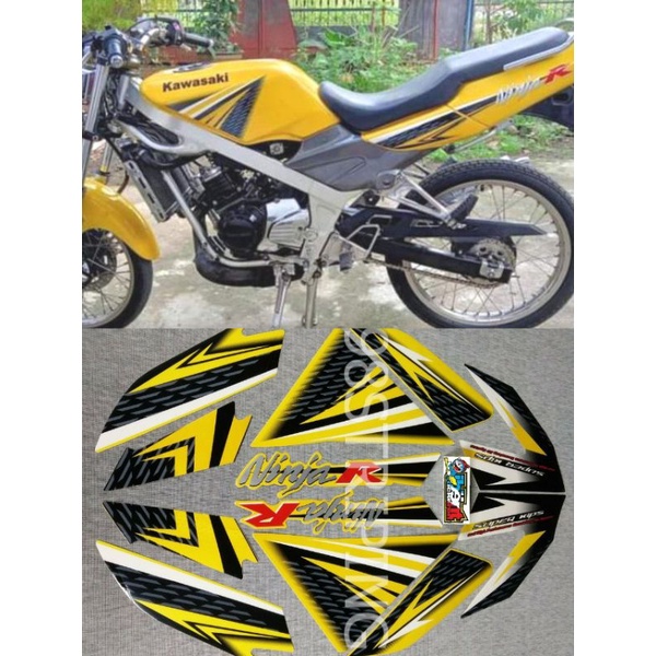 STRIPING STIKER ORI KAWASAKI NINJA R STANDAR 2013 KUNING