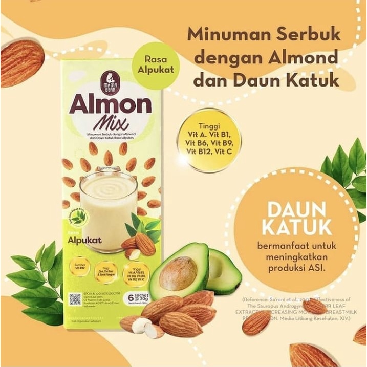 Mama Bear Almon Mix Alpukat / Almonmix mamabear / mama bear almond/ ASI Booster / Pelancar ASI