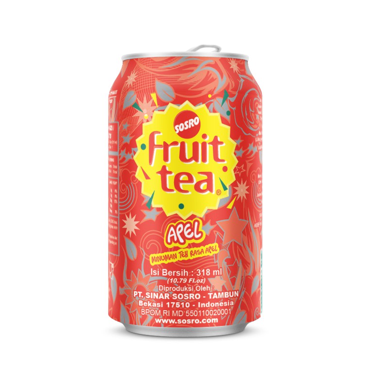 Fruit Tea Kaleng Apel 318 Ml Shopee Indonesia