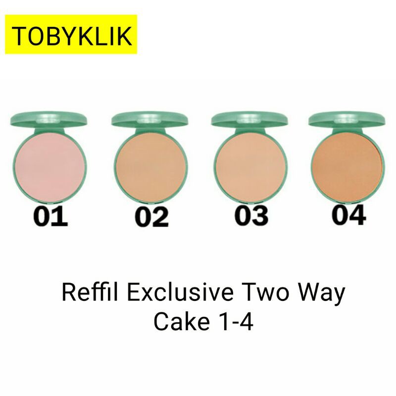 Wardah isi ulang bedak / Wardah refill Exclusive Two Way Cake 12 g di