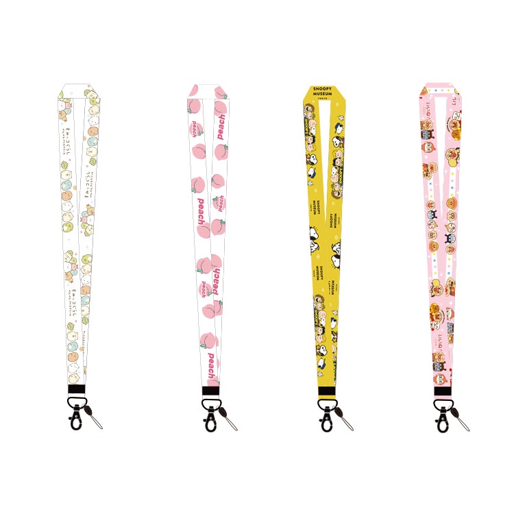 Lebar versi ponsel lanyard kartun wanita leher tali panjang kasus telepon liontin rantai Kunci pende