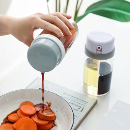 Oil Pot Botol Minyak Kecap Cuka 2 in 1 Ukuran 180ml