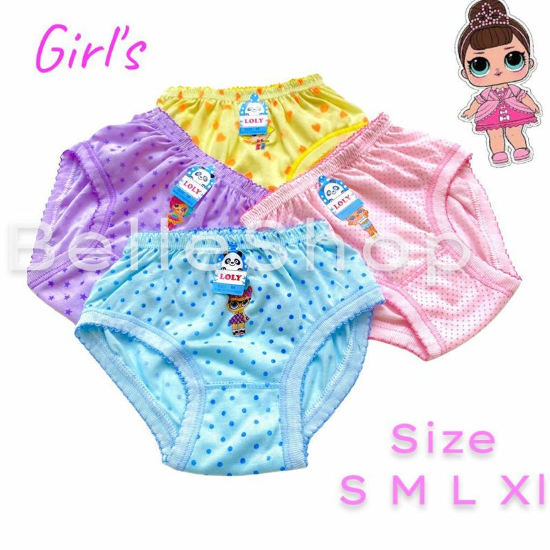 CELANA DALAM ANAK CEWEK KATUN MOTIF DIM DIM
